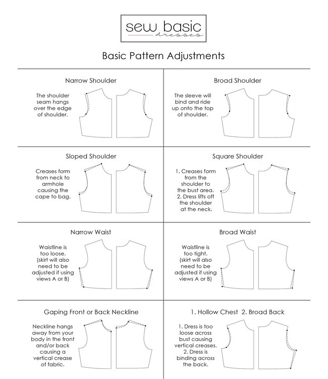 Sew Basic Women's Cape Dress Pattern