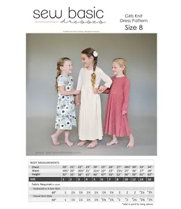 Sew Basic Girl's Knit Dress Pattern