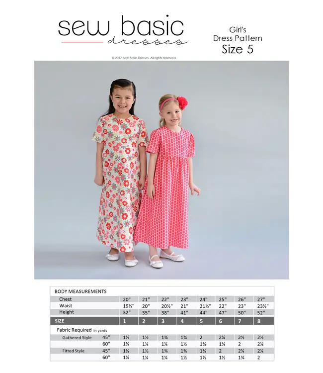 Sew Basic Girl's Dress Pattern