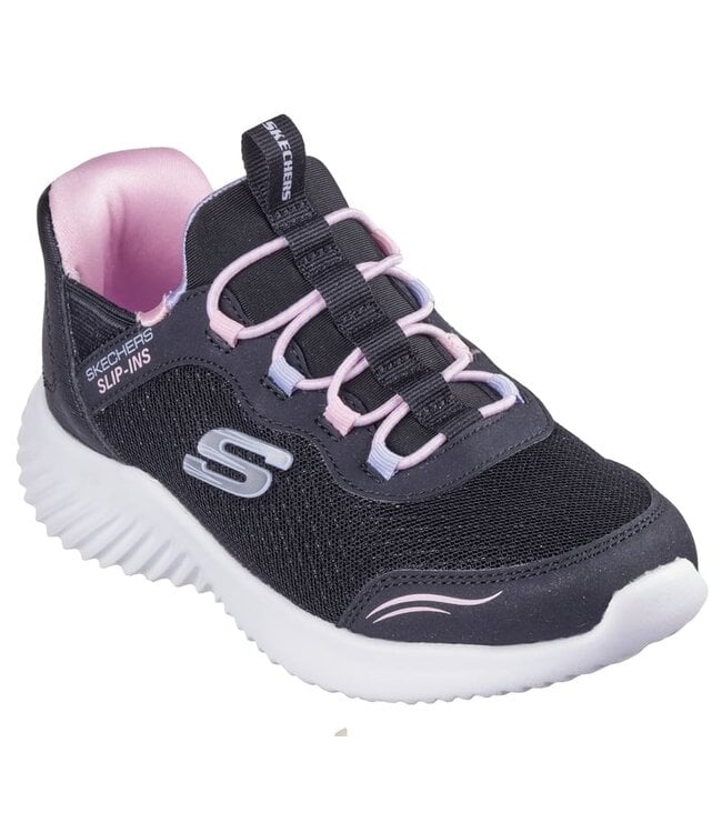 Skechers Girl's Slip-ins: Bounder- Simple Cute Shoe 303585L BLK