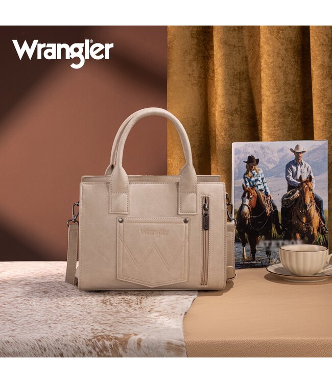 Wrangler Tooled Aztec Pattern Print Concealed Carry Tote/Crossbody WG226-8120