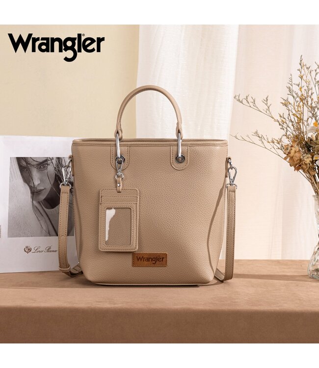 Wrangler Top Handle Tote/Crossbody Detachable Key Ring Card Holder WG188-8312