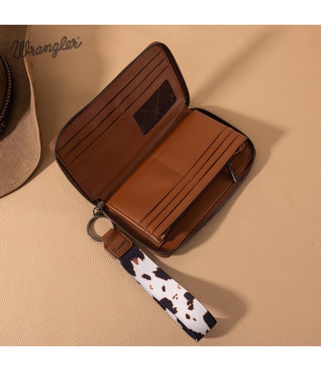 Wrangler Cow Print Wallet WG102-W006