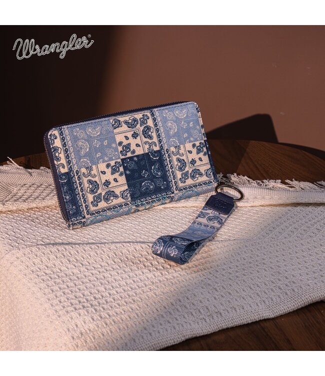Wrangler Bandana Paisley Print Wallet WG138-W006