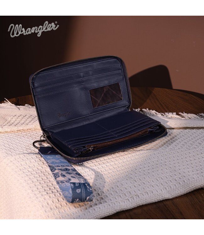 Wrangler Bandana Paisley Print Wallet WG138-W006