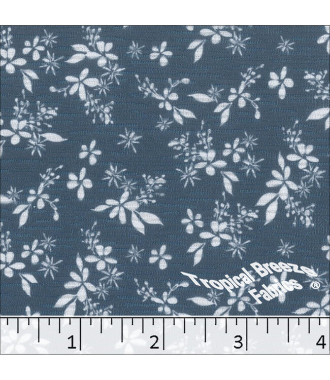 Yard of Rebecca Print Denim Blue Fabric 573522-DM