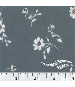 Yard of Swiss Dot Print Slate Blue Fabric 573521-SB