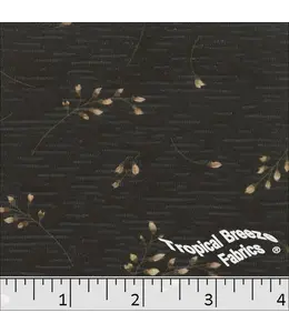 Yard of Rebecca Print Charcoal Fabric 573521-SB