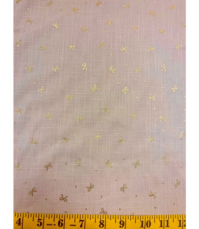 YD Golden Bows Blush Linen