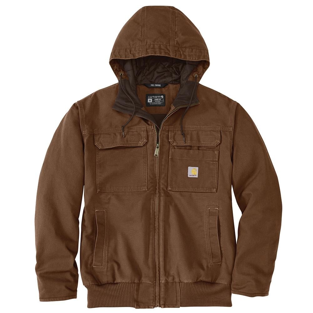 ジャケット・アウター Carhartt Duck Active Jacket Brown XL. CARHARTT カーハート QUILTED FLANNEL-LINED DUCK ACTIVE JACKET