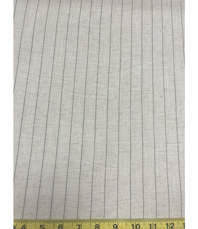 Mook Fabrics YD 138594 Heavy Linen Stripes NS Natural