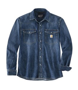Carhartt Men's Montana Relaxed Fit Denim Long-Sleeve Shirt 106429