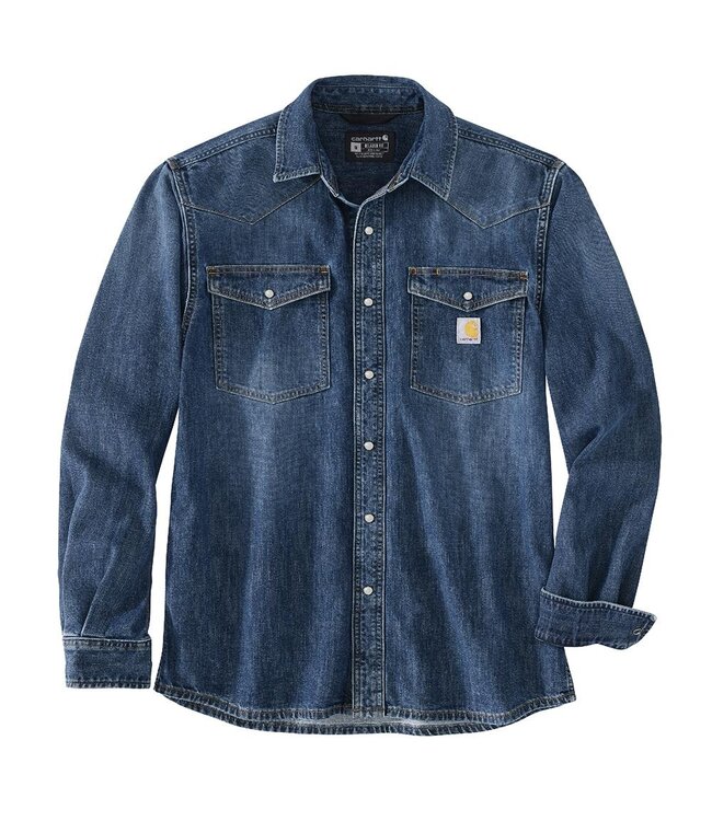 Carhartt Men's Montana Relaxed Fit Denim Long-Sleeve Shirt 106429