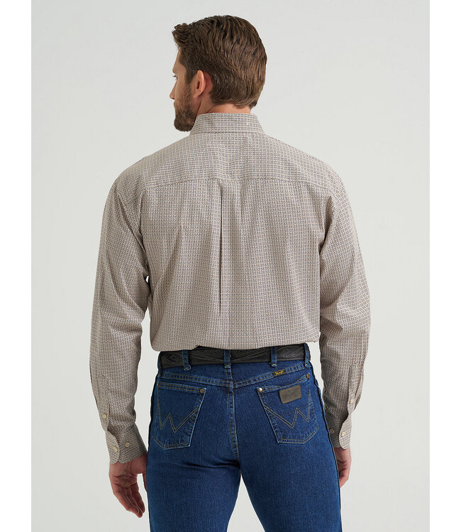 Wrangler Men's George Strait Long-Sleeve Button Down Two Pocket Shirt 112369590