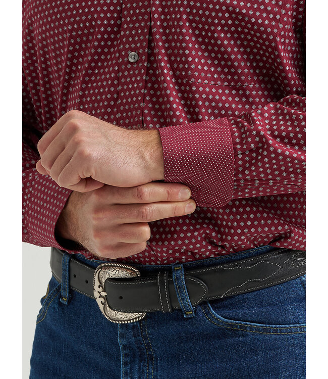 Wrangler Men's George Strait Long-Sleeve Button Down One Pocket Shirt 112369639