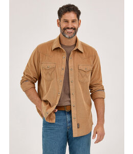 Wrangler Men's Retro Premium Western Snap Corduroy Shirt 112369587