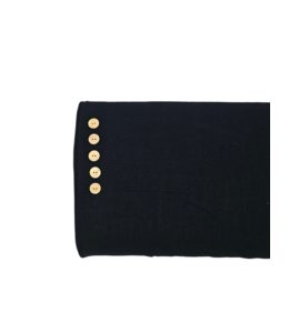 YD Black Solid Linen