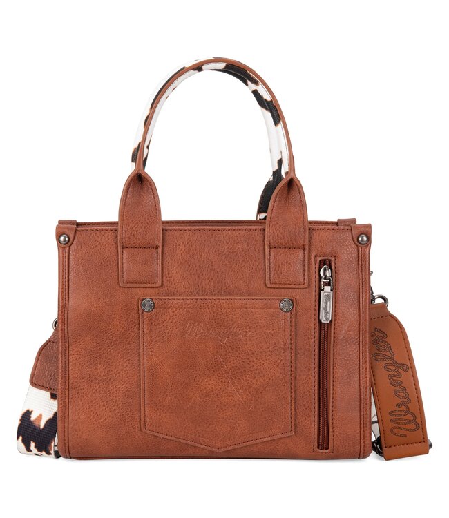 Wrangler Cow Print Concealed Carry Tote/Crossbody WG133-8120S