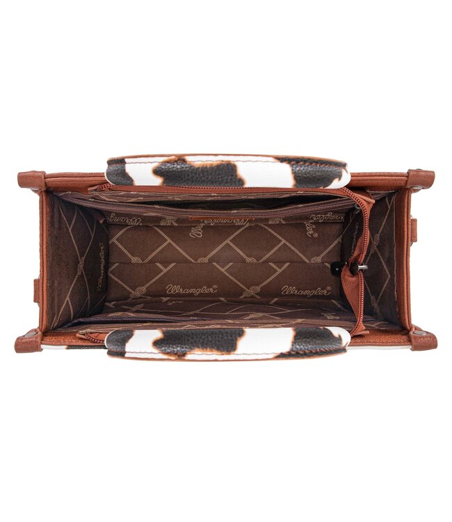 Wrangler Cow Print Concealed Carry Tote/Crossbody WG133-8120S