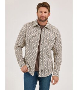 Wrangler Men's Retro Premium Long-Sleeve Western Snap Printed Shirt 112369843