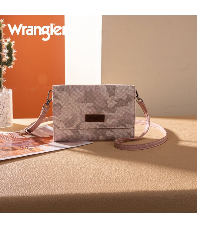 Wrangler Camo Print Canvas Clutch/Crossbody WG286-1833