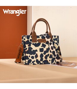 Wrangler Cow Print Concealed Carry Tote/Crossbody WG264-8120