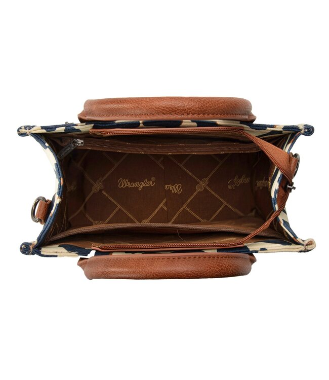 Wrangler Cow Print Concealed Carry Tote/Crossbody WG264-8120