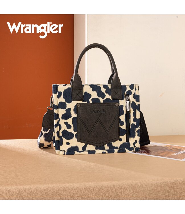 Wrangler Cow Print Concealed Carry Tote/Crossbody WG264-8120
