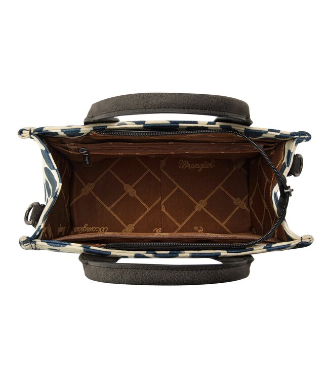 Wrangler Cow Print Concealed Carry Tote/Crossbody WG264-8120