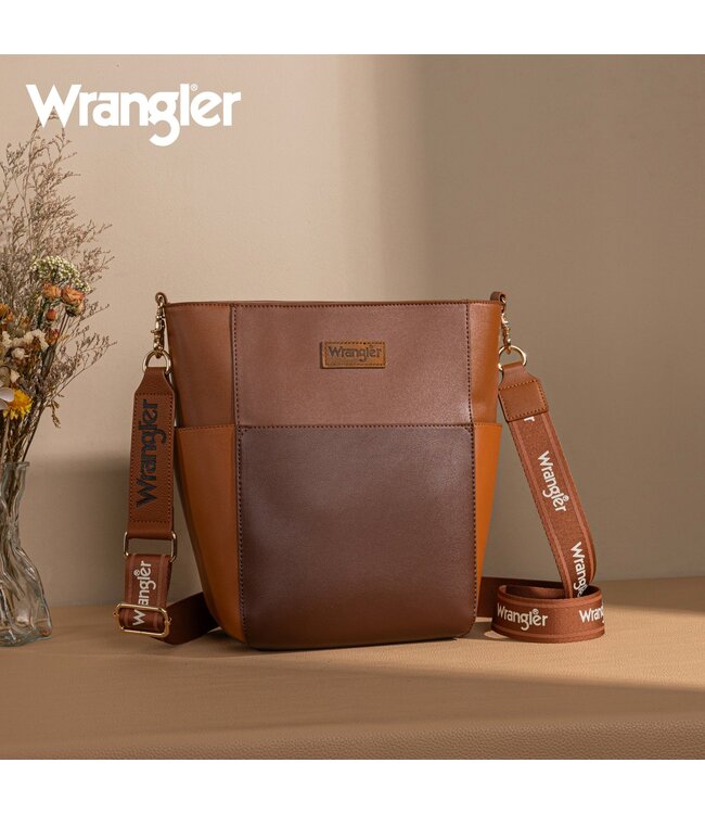 Wrangler Two Tone Color Block Shoulder Bag/Crossbody WG67-9182