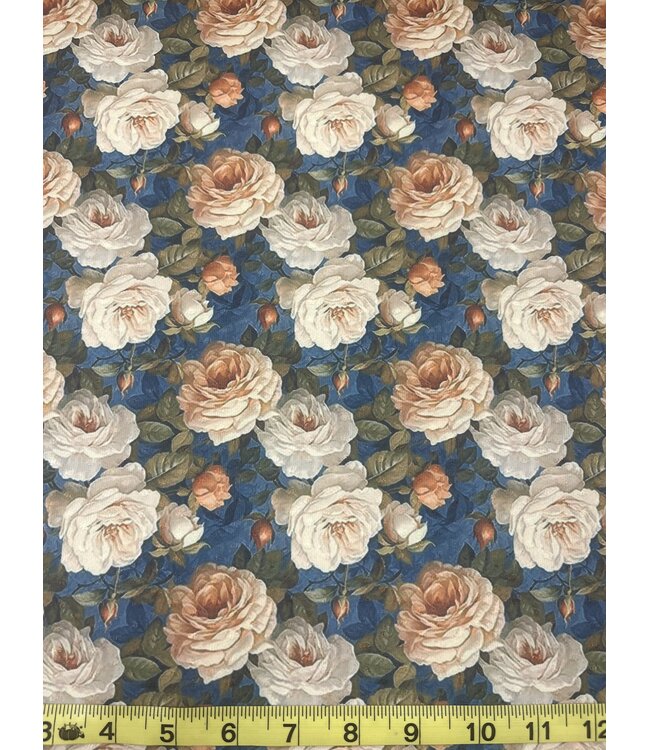 * Exclusive Design* YD Stormy Winter Roses Swiss Dot Knit FT202508451