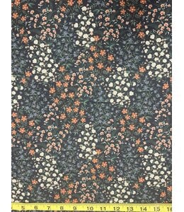 * Exclusive Design* YD Faded Blooms Petite Poly Swiss Dot FT202508432
