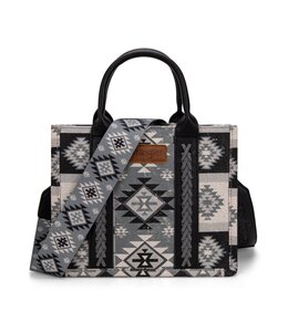 Wrangler Aztec Pattern Dual Sided Print Tote/Crossbody WG2209-8120S