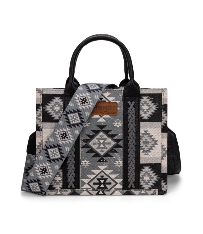 Wrangler Aztec Pattern Dual Sided Print Tote/Crossbody WG2209-8120S