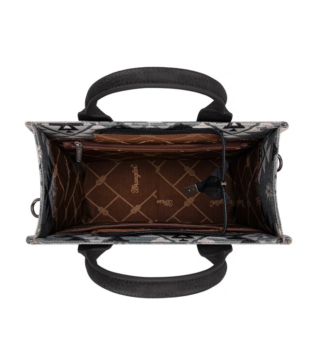 Wrangler Aztec Pattern Dual Sided Print Tote/Crossbody WG2209-8120S