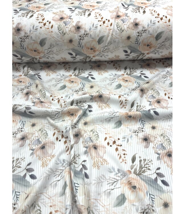 Willow Grove Fabric YD Winter Bliss Narrow Rib Knit FT202508504