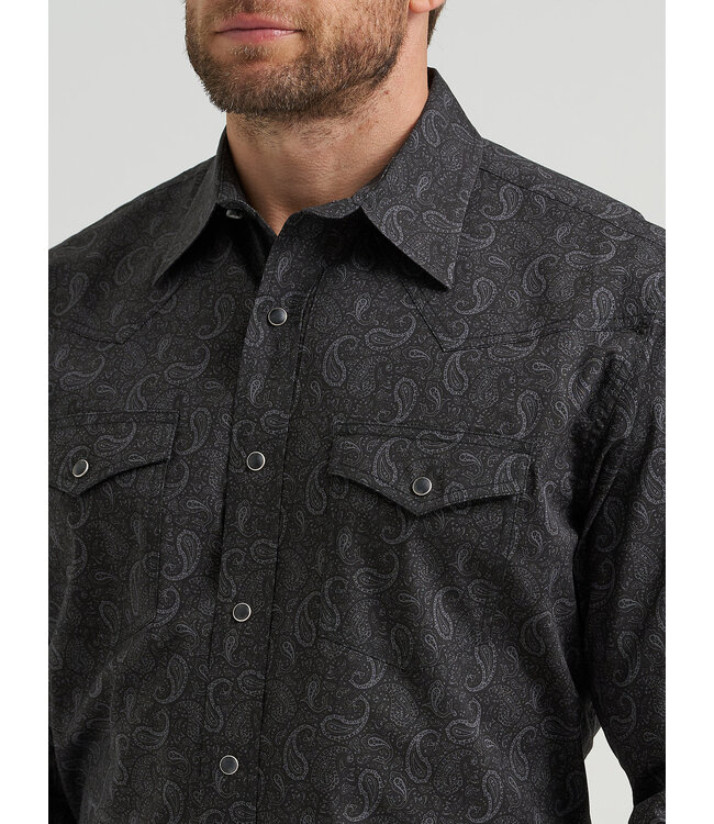 Wrangler Men's 20X Competition Advanced Comfort Long-Sleeve Shirt Two Pocket Western Snap Shirt 112369501