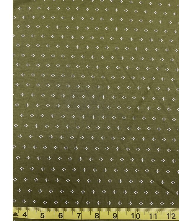 YD Green Diamond Cotton Jersey Knit