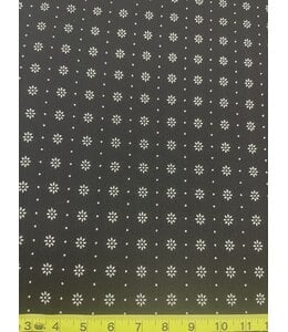 YD Daises and Dots Black Rayon Blend