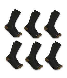 Carhartt Men's Midweight Crew Sock 6-Pack SC1156M