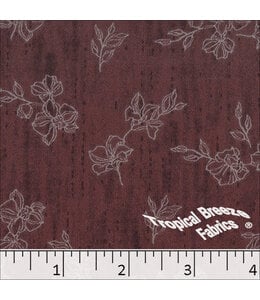 Good's Distribution YD Poly Koshibo Print Burgundy 048530-BR