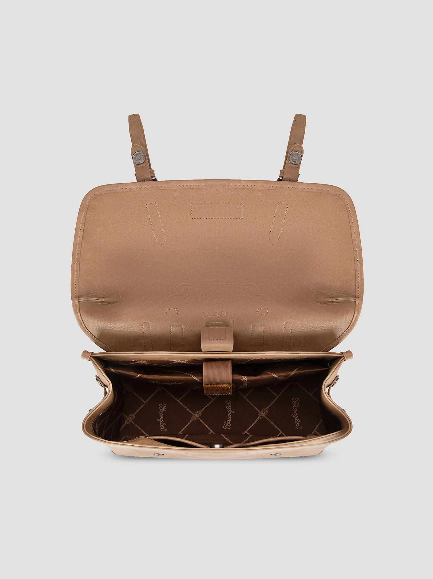 Wrangler Top Handle Carry Satchel/Laptop Bag/Backpack/Crossbody Light Brown Wrangler Top Handle Carry Satchel/Laptop Bag/Backpack  main image 2
