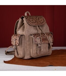 Wrangler Vintage Floral Tooled Backpack WG12-9110B