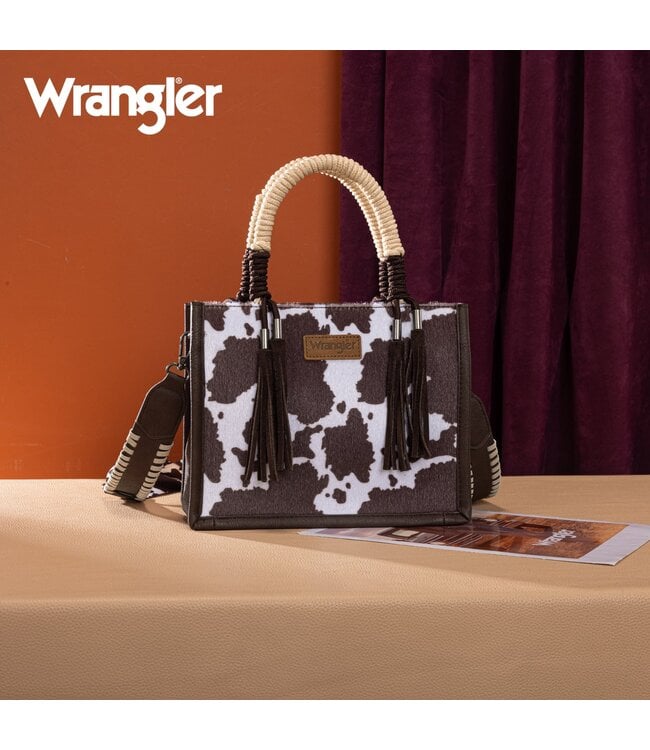 Wrangler Cow Print Tote/Crossbody WG386-8120S