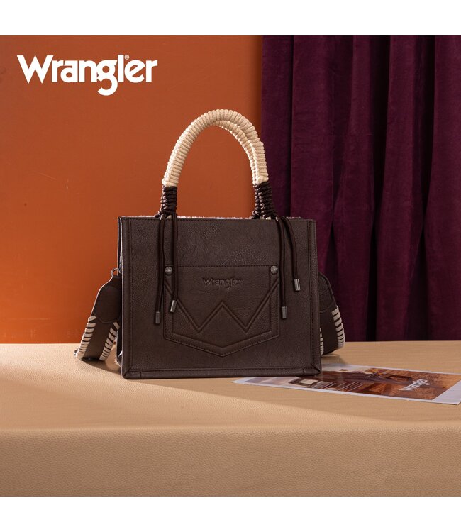 Wrangler Cow Print Tote/Crossbody WG386-8120S