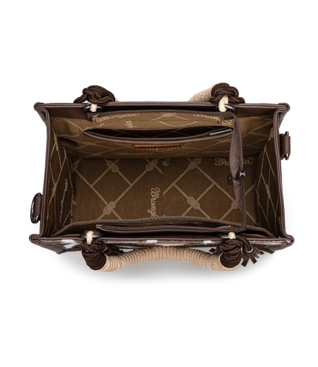 Wrangler Cow Print Tote/Crossbody WG386-8120S