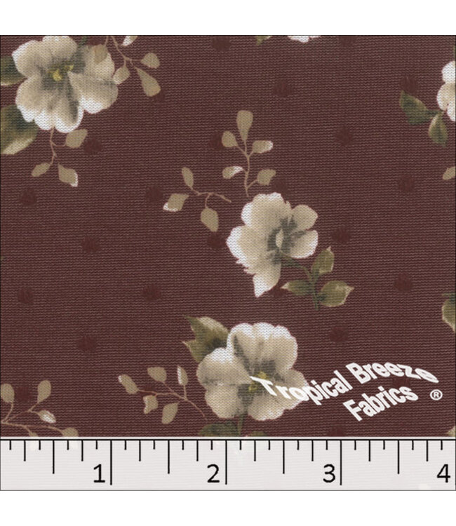 YD Swiss Dot Knit Burgundy 573525-BR