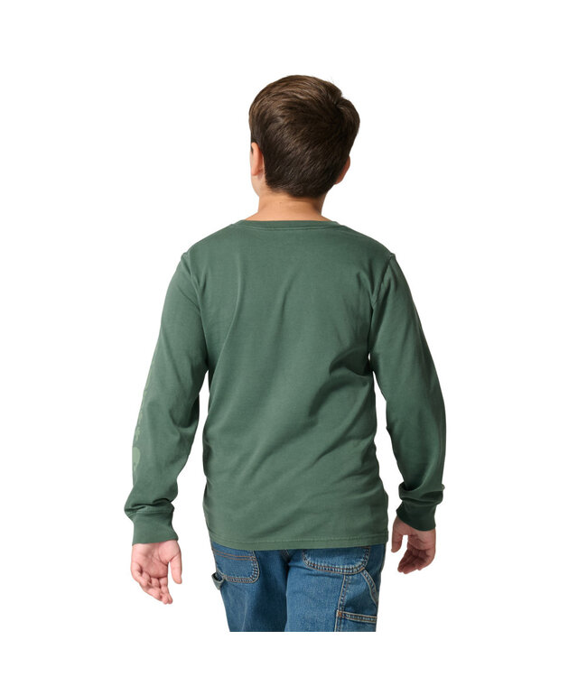 Carhartt Boy's Long-Sleeve Garment Dye Pocket T-Shirt CA6841