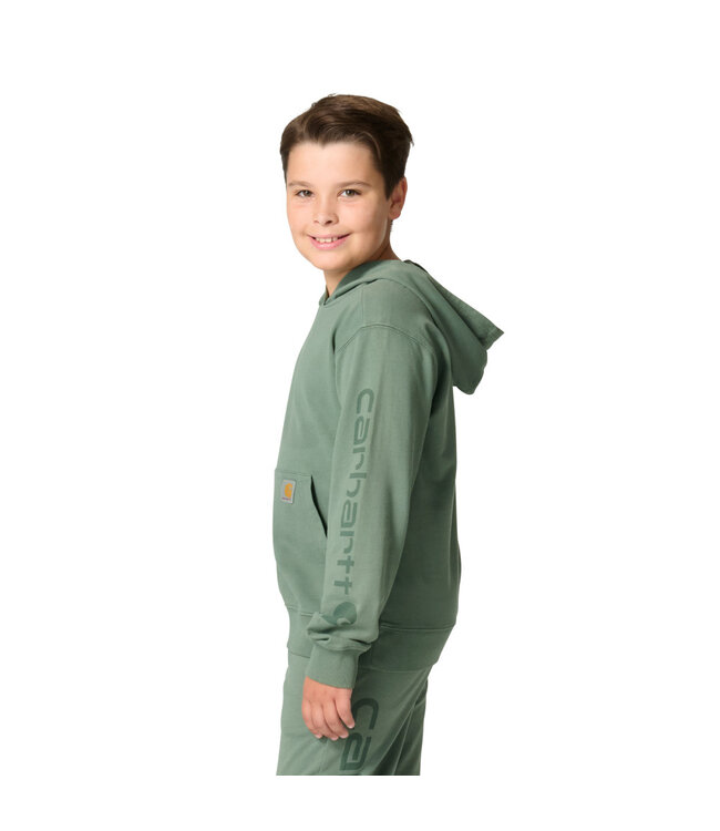 Carhartt Boy's Re-Engineered Long-Sleeve Garment Dyed French Terry Sweatshirt CA6844