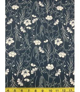 Magnolia Wholesale YD Subtle Petals Blue Spruce Reign Rib Knit